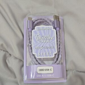 Fast Charge 6 Feet USB-C to USB-A Cable - Purple